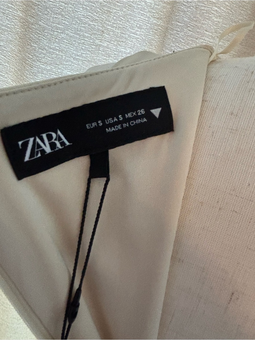 Zara Cream Midi Dress with Cutouts and Decorative Silver Shells - Picture 7 of 7